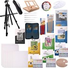 139pc Deluxe Artist Painting Set - Aluminum  Wood Easels  Paint And Accessories
