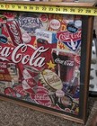 Vintage Framed Coca Cola Jigsaw Puzzle Advertisement 29 x 22 