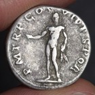 Emperor Trajan Denarius Ancient Roman Empire Silver Coin 114ad Genius Rome