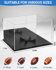 Football Display Case  Clear Acrylic Display Case With Mirror Back And Removable