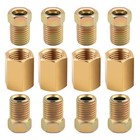 12pcs 3 16  Brake Line Fittings Kit 3 16  Brake Line Unions   Tube Nuts For 