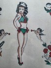Sailor Bill Killingsworth Vintage  Traditional Tattoo Flash Sheet  Usn  Girl 