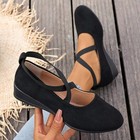 Women s 2026 Retro Roman Loafers Solid Color Casual Comfortable Dance Shoes