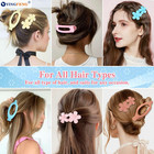 12 Pcs Candy Colors Flat Hair Clips   Flat Claw Clips For Women  Matte Non-slip 