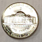 1943 D Jefferson Nickel - Silver War Nickel - Gem Bu With Full Steps