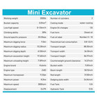 1 4ton Mini Excavator 13 5hp Kubota Tracked Crawler 13 5hp Skid Steer B s Engine