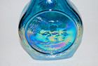 Vintage 1971 Nasa Apollo 14 Wheaton Glass Bottle - Blue Carnival Iridescent