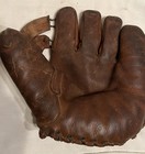 Vintage Wilson 615 Leather Baseball Glove Professional Model 1940 Era