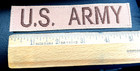Military Patch U s  Army Name Tape Hook   Loop Patch Tan