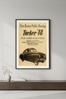      Tucker 48 Car Show Poster - Vintage Auto Ad 24x36    - Premium Matte Paper