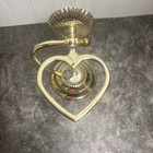 Vintage Home Interiors Brass Heart Pendant    see Note   Wall Sconce Candlestick