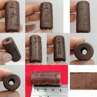 Jasper Near Eastern Old   Intaglio Seal Stone Lovely Bead Stamp Bead