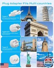 European Travel Plug Adapter  Us To Uk Europe Power Strip For Eu uk us  6 Out