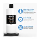 Nicpro White Large Acrylic Paint  16 9 Oz  500 Ml   Rich Pigments      Fast Ship
