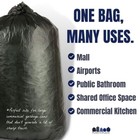 Plasticplace 32-33 Gallon High Density Trash Bags - Black  Case Of 250 Bags