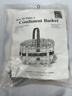 Vintage Easy Country 1991 Condiment Beginning Mini Basket Making Weaving Kit