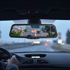 9 6  Full Lcd Rearview Mirror Monitor Supports Rca 4-pin Cameras Distance Line