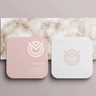 Custom Rounded Square Business Cards  Full Color 2 Side  16pt Premium Matte 1000