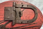 Antique Vintage Barn Door Roller Trolley  Square Nails  Decorative Wall Plaque