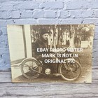 Vintage Servi-cycle Motorcycle Photo With Wood Frame
