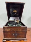 Eagle Gramophone Hand-wound Sp Record Included Working Vintage Showa Period