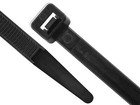Secure 8 Inch Uv Black 120 Lb Heavy Duty Nylon Cable Tie 100 Pack