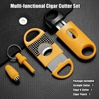 Cigar Cutter Set  With Straight Cutter  V Yellow