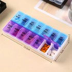 1 3 Pc Weekly Pill Box Organizer Twice A Day 7-day Ampm Medicine Organizer Case