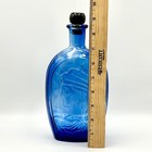 Vintage Cobalt Blue Glass Lady Liberty   Americaneagle Bottle