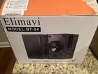 Elimavi Pair Of Bookshelf Speakers Bt-04 60w Black New Open Box Walnut