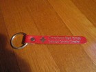 American Red Cross Keychain Leather Key Ring Cayuga County Chapter Collectible 