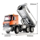 1 14 Huina 1598 2 4g Dumper Tipper 6  6 Transport Vehicle Lifting Rod Tipper Car