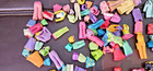 Huge Lot Of Vintage Polly Pocket Rubber Clothing  60 Pieces Plus 
