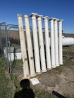 Antique Round Tapered Solid Wood Porch Columns Architectural Salvage