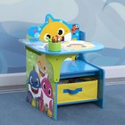 Baby Shark Chair Desk With Storage Bin - Ideal For Arts   Crafts  Snack Time 