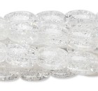 Bead  Clear Crackle Glass 7x5mm-7x6mm Oval Beads With 0 8mm Hole 5 Strands  270 