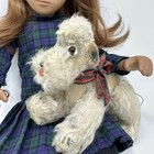 Steiff 5 5 Inch Poodle Dog Mohair Fur  Velvet Felt No Button No Tags Posable Mcm