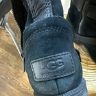 Ugg Women   s Us 7 Black Leather Lace-up Mid-calf Boots Buckle zipper Waterproof
