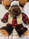 Sears Dan Dee Collector s Choice 24  Plush Moose With Plaid Sweater And Vest 
