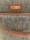 Vintage Samsonite Tweed Shoulder Travel Bag Luggage Carry On