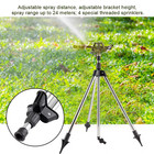 Impact Sprinkler On Tripod Base Large Area Water Sprinkler For Lawn Yard Garden