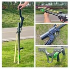 Slingshot Rifle With Laser Aiming Portable Catapult For Adult Outdoor Hunting