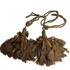  7737 Fancy Brown Drape Rope Ties Backs With Metal Decorative Ends