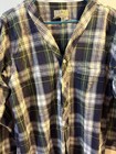 Vtg 90   s Ll Bean Night Shirt Lg Plaid Sleep Gown Flannel