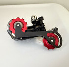 Paul Biscuit Rear Derailleur 8-speed Hanger Mount Short Cage Black red