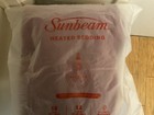 Heated Blanket -sunbeam Microplush Heated Blanket  King Size Burgandy New