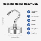 New 20 Pack Magnetic Hooks Heavy Duty 25lbs Strong Magnet Hooks For Kitchen Home