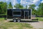 New 8 5x18 8 5 X 18 Enclosed Concession Food Vending Bbq Trailer