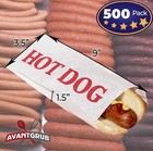Classic Paper Hot Dog Wrapper Pack For Carnival   Concession Stand By Avant Grub