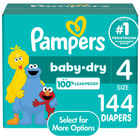 Pampers Baby Dry Baby Diapers Size 4  144 Count